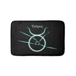 Zodiac Constellation Taurus Bath Mat
