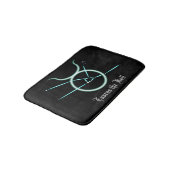 Zodiac Constellation Taurus Bath Mat (Gekanteld)