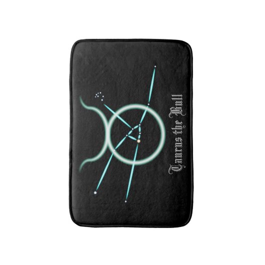 Zodiac Constellation Taurus Bath Mat (Voorkant Verticaal)