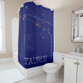 Zodiac Constellation Taurus Douchegordijn (In situ)