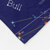 Zodiac Constellation Taurus Fleece Deken (Hoek)