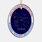 Zodiac Constellation Taurus Keramisch Ornament (Rechts)