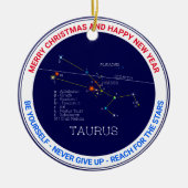 Zodiac Constellation Taurus Keramisch Ornament (Voorkant)