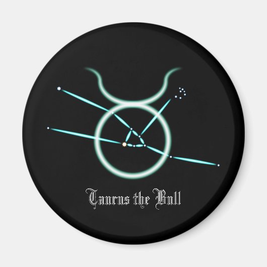 Zodiac Constellation Taurus Magnet Magneet (Voorkant)