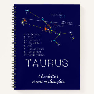 Zodiac Constellation Taurus Notitieboek