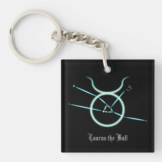 Zodiac Constellation Taurus Sleutelhanger (Voorkant)