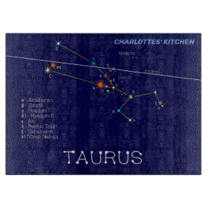 Zodiac Constellation Taurus Snijplank