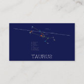 Zodiac Constellation Taurus Visitekaartje (Voorkant)