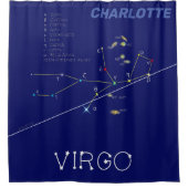 Zodiac Constellation Virgo Douchegordijn (Voorkant)