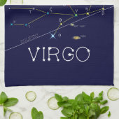Zodiac Constellation Virgo keukenhanddoek (Gevouwen)