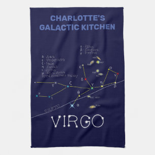 Zodiac Constellation Virgo keukenhanddoek