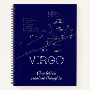 Zodiac Constellation Virgo Notitieboek
