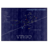 Zodiac Constellation Virgo Snijplank (Voorkant)
