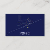 Zodiac Constellation Virgo Visitekaartje (Voorkant)