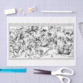 Zodiac Constellations Black White Tissue Paper Tissuepapier (Craft)