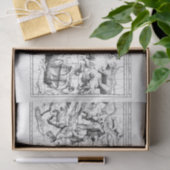 Zodiac Constellations Black White Tissue Paper Tissuepapier (Geschenk)