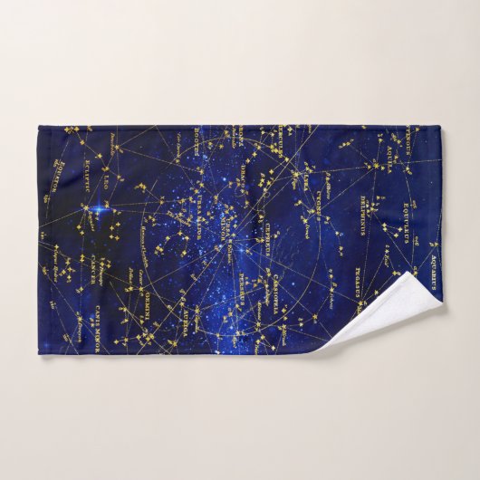 Zodiac Constellations Galaxy (Serviette à main)