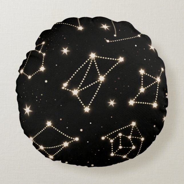 Zodiac Constellations Patroon werpen kussen (Voorkant)