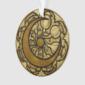 Zodiac Crescent Moon Mucha Ornament (voorkant)