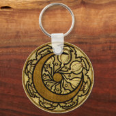 Zodiac Crescent Moon Mucha Sleutelhanger (Voorkant)