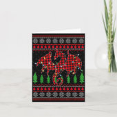 Zodiac Dragon Ugly Sweater Christmas Lights Dragon Kaart (Voorkant)