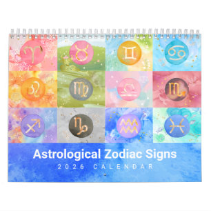 Zodiac Duets 2026 Astrologische kunst Kalender