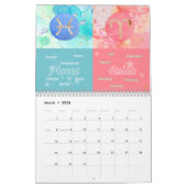 Zodiac Duets 2026 Astrologische kunst Kalender (Mar 2026)