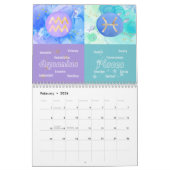 Zodiac Duets 2026 Astrologische kunst Kalender (Feb 2026)