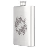 Zodiac Fish Design Flask Flacon (Links)