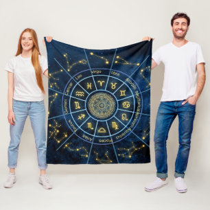 Zodiac Fleece Blanket Deken