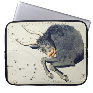 Zodiac-geïnspireerde Stier Laptop Sleeve