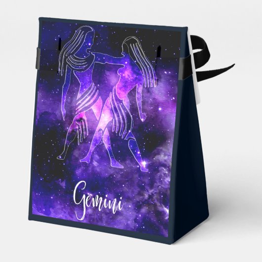 Zodiac: Gemini Bedankdoosjes (Achterkant)