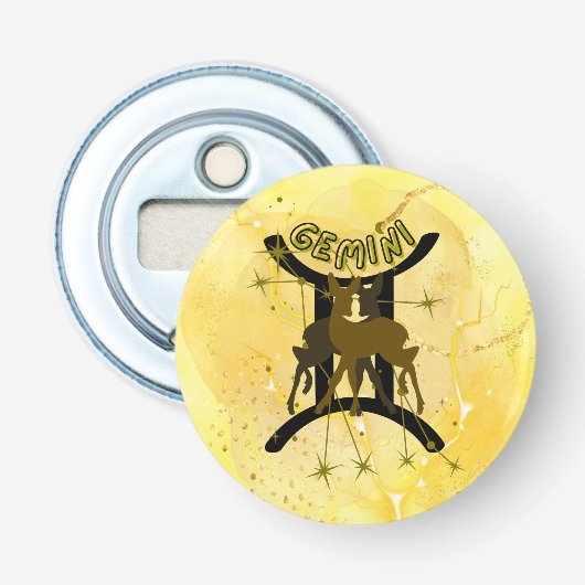 Zodiac Gemini Bottle Opener (Voorkant)