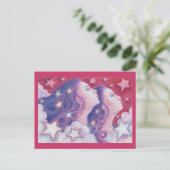 Zodiac Gemini briefkaart (Staand voorkant)