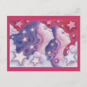 Zodiac Gemini briefkaart