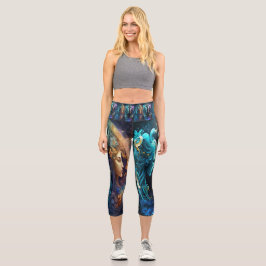 Zodiac Gemini -  Capris Leggings