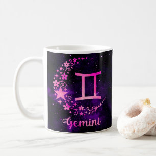 Zodiac Gemini Design Café Mug Cup