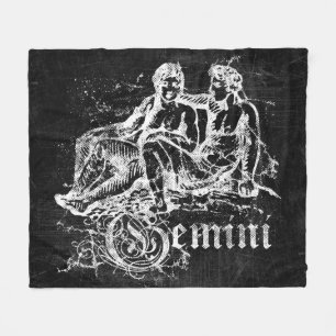 Zodiac  Gemini Fleece Deken