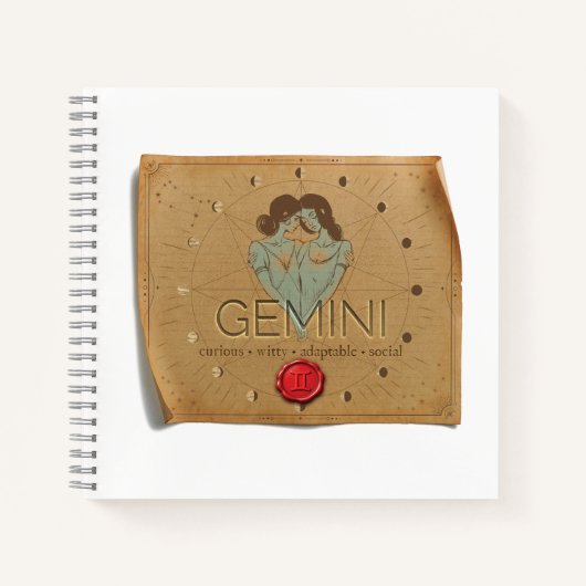 Zodiac - Gemini - Journal Notitieboek (Voorkant)