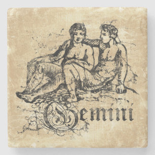 Zodiac Gemini Stenen Onderzetter