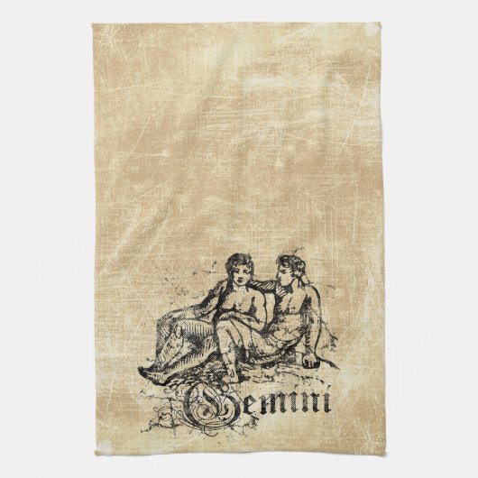 Zodiac Gemini Theedoek (Verticaal)