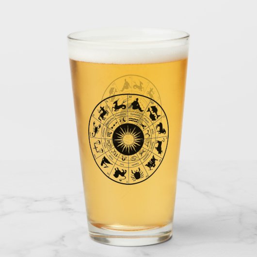Zodiac Glas (Achterkant gevuld)