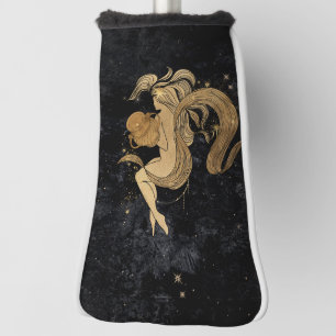 Zodiac Goddess   Cosmic Gold Aquarius Astrologie Golfheadcover