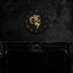 Zodiac Goddess   Cosmic Gold Aquarius Astrologie Ronde Klok