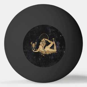 Zodiac Goddess   Cosmic Gold Schorpioen Astrologie Pingpongballen