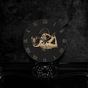 Zodiac Goddess   Cosmic Gold Schorpioen Astrologie Ronde Klok