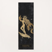 Zodiac Goddess | Kosmische gouden Maagd Astrologie Yogamat (Voorkant)