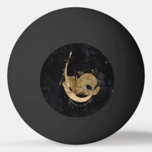 Zodiac Goddess   Kosmische gouden Steenbok Astrolo Pingpongballen