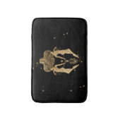 Zodiac Goddess | Kosmische gouden Tweelingen Astro Badmat (Voorkant Verticaal)