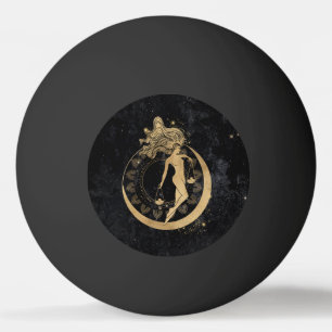 Zodiac Goddess   Kosmische gouden Weegschaal Astro Pingpongballen